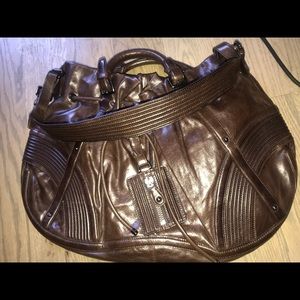 Hugo Boss Fierce Brown Leather Bag